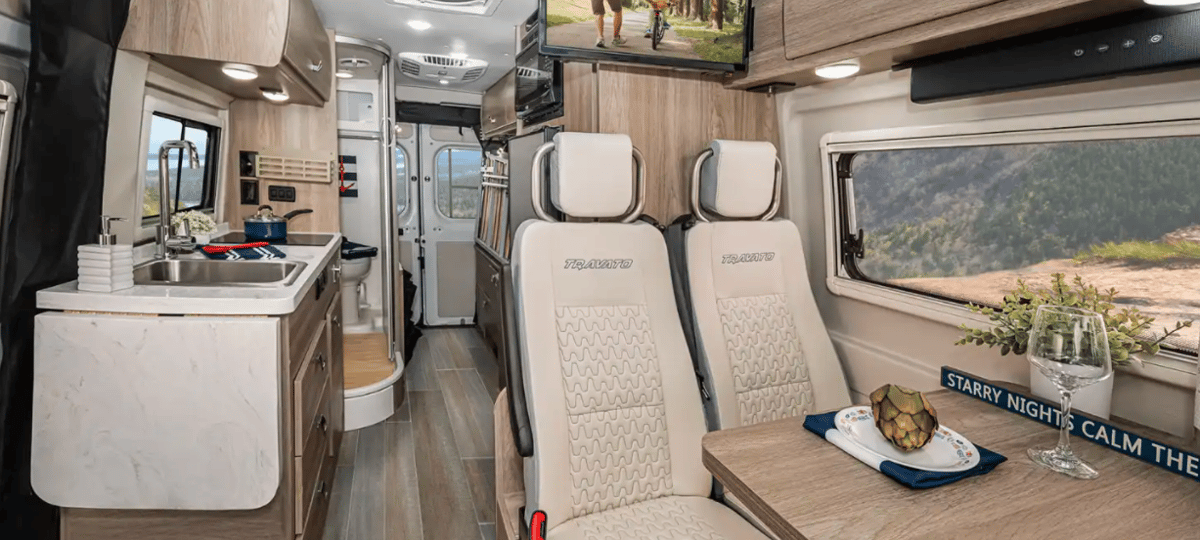 winnebago travato class b motorhome interior