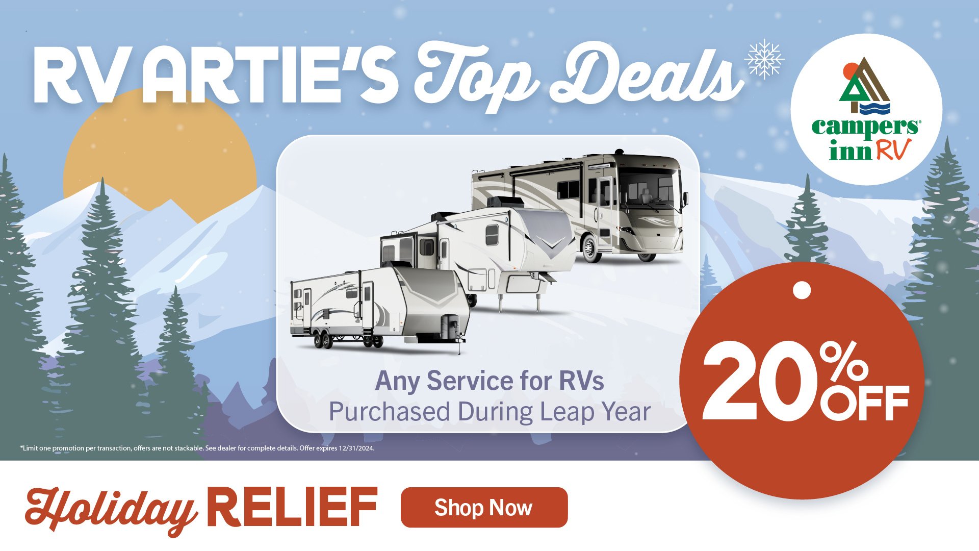 RV Artie's Top Holiday Service Deals